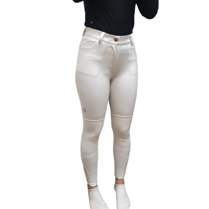 Culotte D’équitation Le Sabotier Alix – Femme Taille 38 EU (M) – Gris – Fabriquée En France
