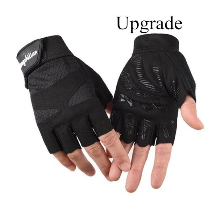 Gants de Fitness Antidérapants Respirants COFIT - Noir - Pour Gym et