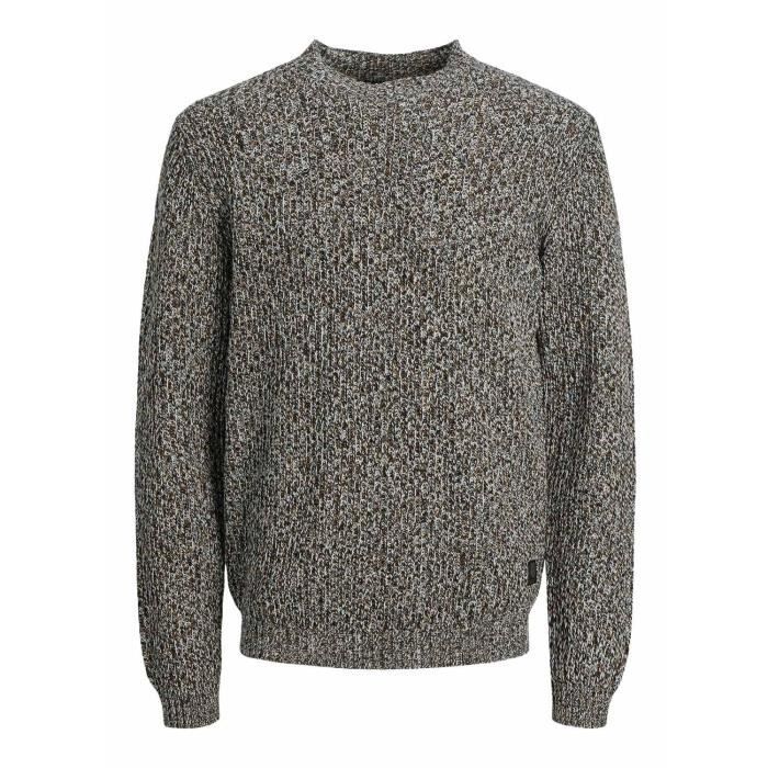 Pull Jack Jones Textured pour Homme Gris Gris Cdiscount Pret a Porter