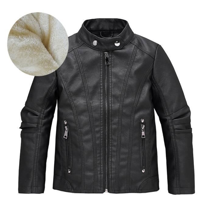 Blouson simili best sale cuir garçon