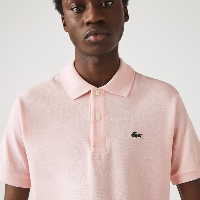 Lacoste Polo Homme L1212.00ADY Manche Courte Classic Fit Rose ROSE Cdiscount Pret a Porter