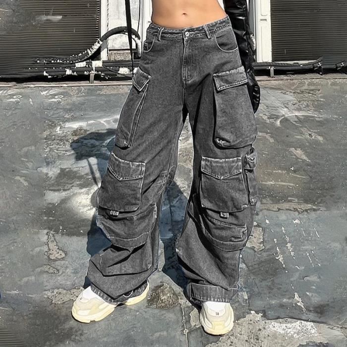 Pantalon avec poche sur les jambes femme sales