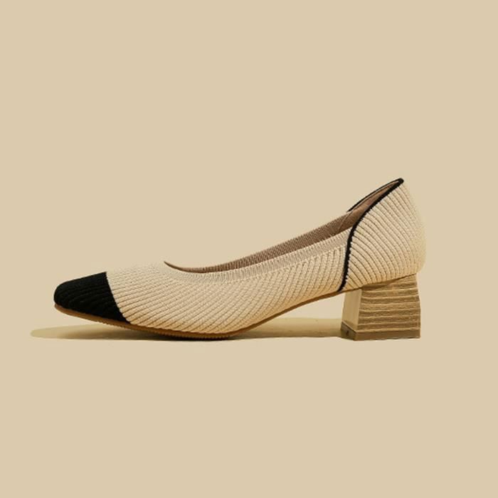 Escarpins bicolores femme sales