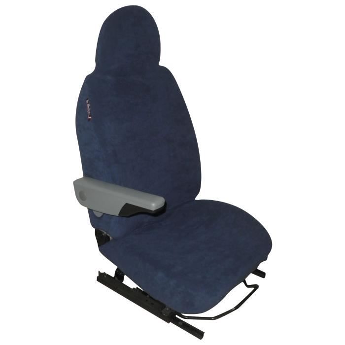  Housses De Si&egrave;ge &eacute;ponge Coton Extensible Bleues
