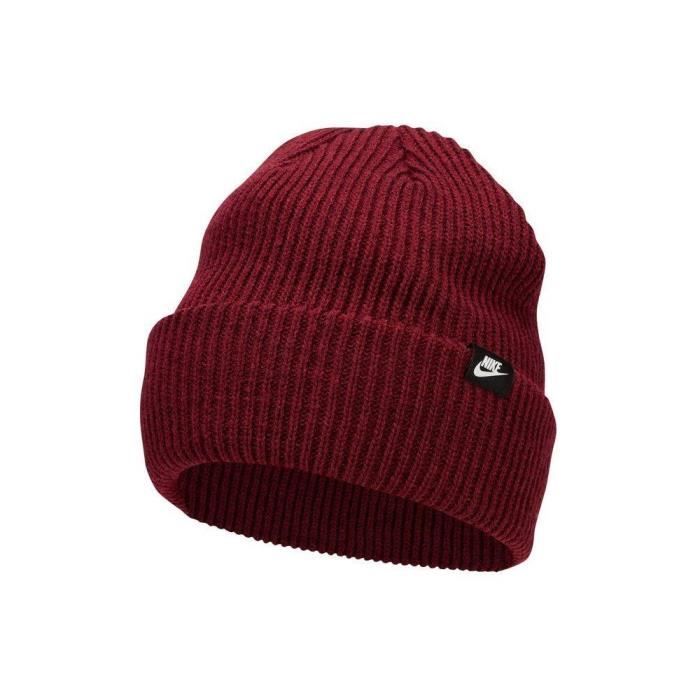 Bonnets NIKE Fisherman Beanie Bordeaux Mixte Adulte Cdiscount Pret a Porter