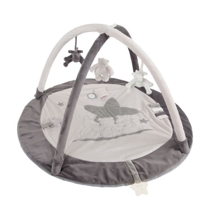 Noukies Tapis D Eveil Bebe Poudre D Etoiles 50x70 Cm Cdiscount Puericulture Eveil Bebe