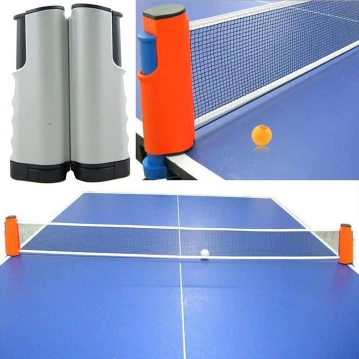 Filet De Ping Pong Filet De Tennis De Table Retractable Pour Interieur Et Exterieur Gris Noir Prix Pas Cher Cdiscount