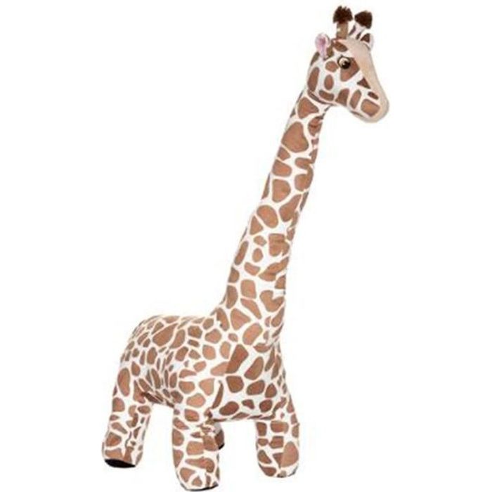 peluche enfant "girafe xl" 100cm naturel marron