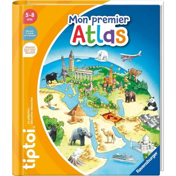 tiptoi®, Livre interactif, Mon premier Atlas, 5 ans, 13099012, Ravensburger
