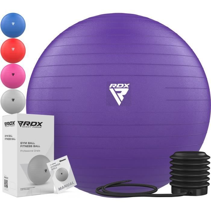 Ballon De Gym Tresko 75 Cm – Gris – Ballon De Yoga Et Fitness (Neuf)