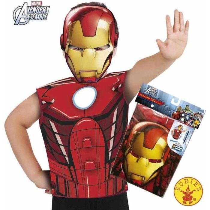 Déguisement - Avengers - Iron Man - 3-6 ans - Tee-shirt et masque - Rouge Déguisement - Avengers - Iron Man - 3-6 ans - Tee-shirt et masque - Rouge