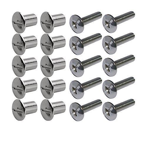Lot De 50 Vis Cruciformes 12 Mm En Acier Nickelé - Neuves, Origine France