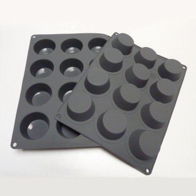 Plaque à Muffins De Buyer 12 Cavités - Acier Antiadhésif Sans PFOA - Pour Four Traditionnel Jusqu'à 220°C - 34x26cm