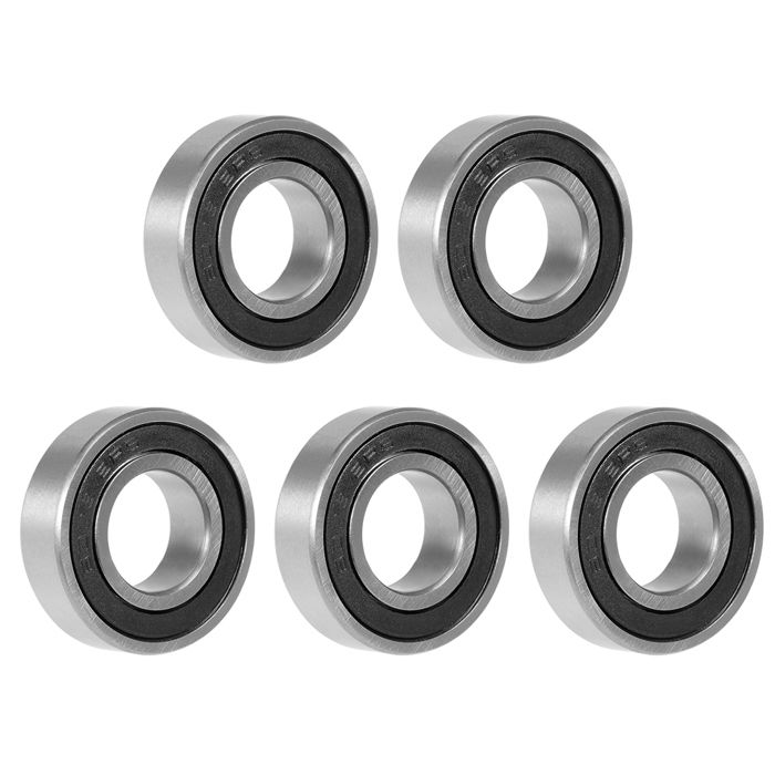 Roulements à Billes 6003-2RS Sourcing Map - 17x35x10mm, Acier Carbone, étanches (5 Pièces)