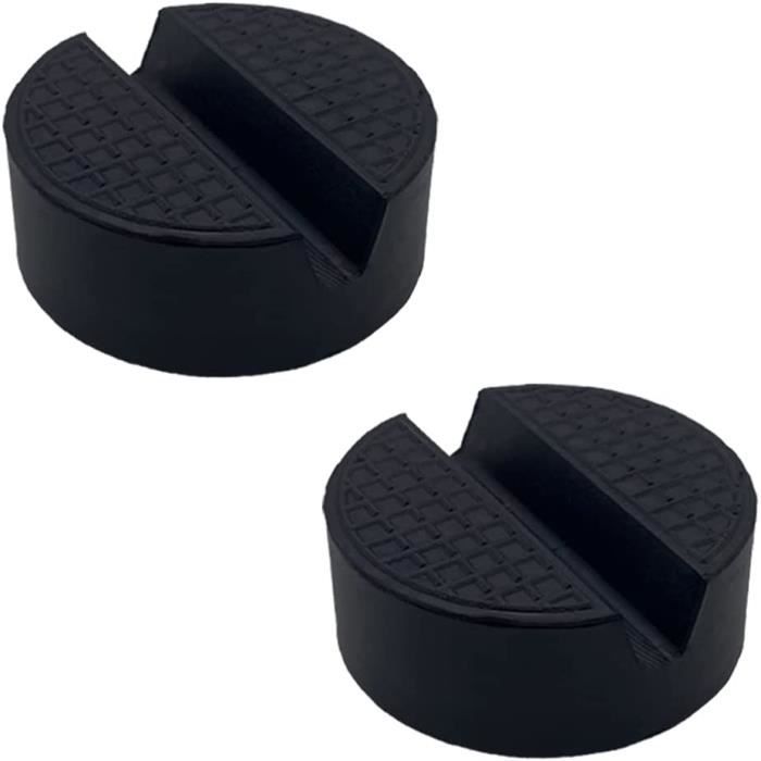 Lot De 2 Tampons/Blocs En Caoutchouc Pour Cric - Protection Antidérapante Pour Levage De Voiture