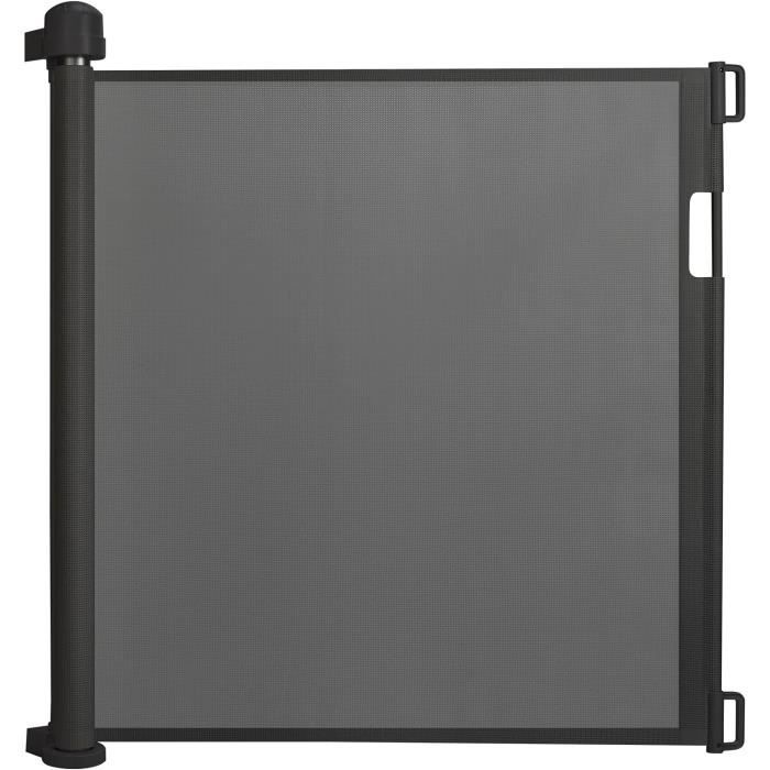 Barrière De Sécurité Rétractable 0-180 Cm - Nylon, 72 Cm De Haut, Pour Enfants Et Chiens, Installation Avec Crochets Adhésifs