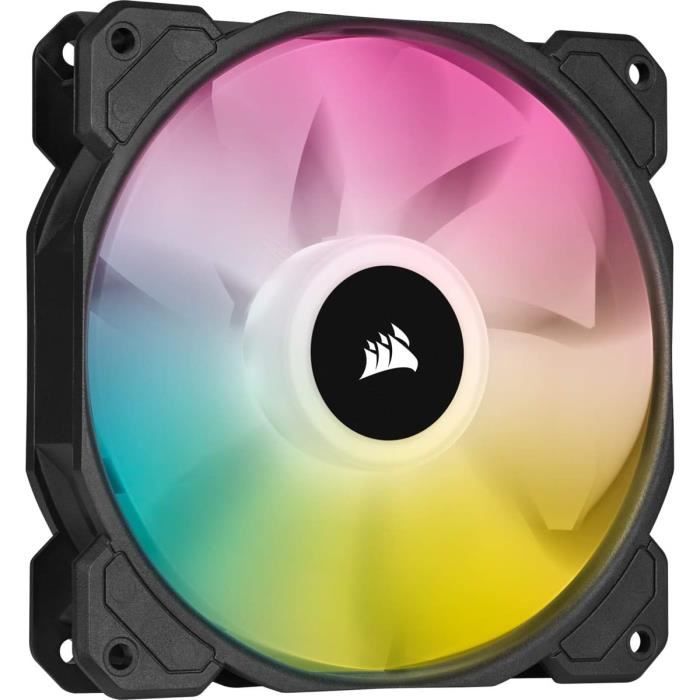 Ventilateur Boîtier Corsair SP120 RGB ELITE - 120mm, PWM, 18-26.5 DBA