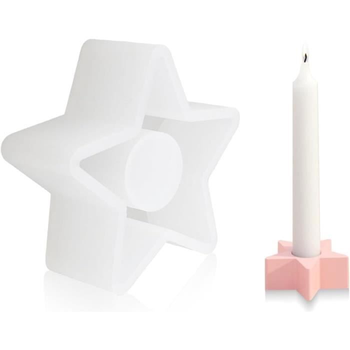 Moule Silicone Forme Croix Pour Bougeoirs DIY – Résine époxy, Bougies – 10,8x7,9x2,6 Cm – Flexible Et Réutilisable