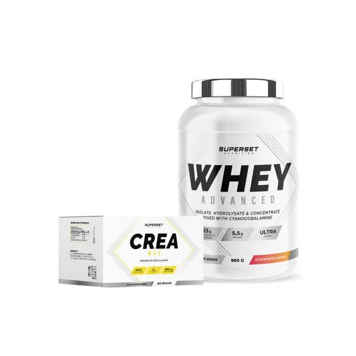 Programme Prise de Muscle Sec - Avancé | Whey Protéine | Créatine | Superset Nutrition