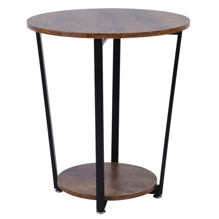 Tables à café Table d'appoint Ronde Table d'angle en Ardoise Moderne