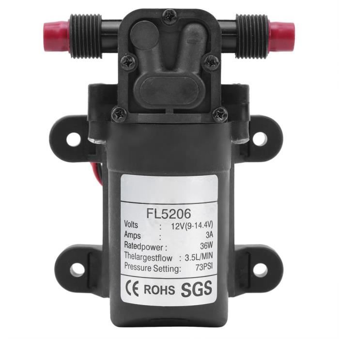 Mini Pompe à Eau DC 12V - Débit 1,4L/min, Pression 20PSI, Auto-amorçante, Pour Aquarium, Refroidissement, DIY