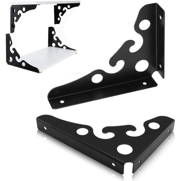 Lot De 16 équerres Métalliques Galvanisées Pour Clôture - L12mm, H25mm, 4 Trous, Robustes, Réparation Facile