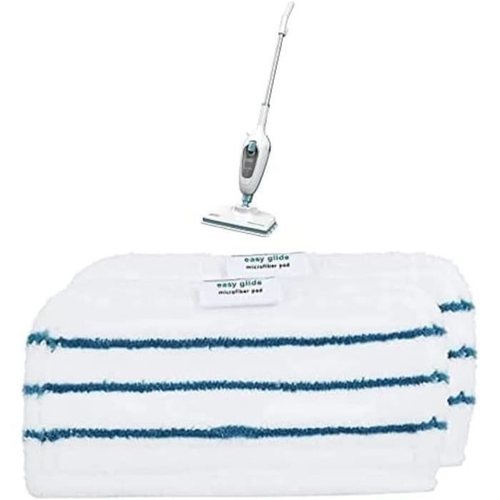 Pack Balai Vapeur BLACK+DECKER FSM13E1 + 2 Patins Microfibre - 1300 W, 380 Ml, Nettoyage Sols - 12