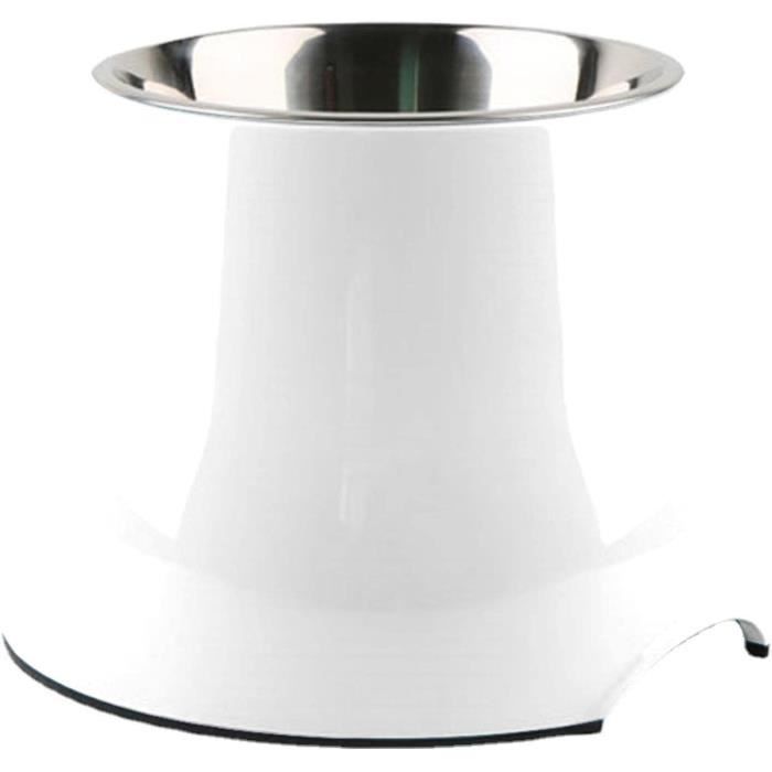 Bol Chat En Inox Surélevé - 2 Pièces, Design Anti-fatigue Moustaches, Facile à Nettoyer, Pour Chat Et Petit Chien