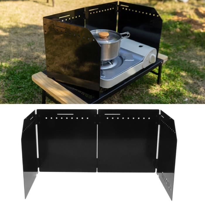 Réchaud de Camping,Pare-Vent Pliable Aluminium,Plaques Pare Brise de