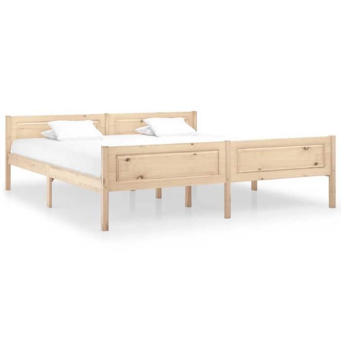 vidaXL Cadre de lit sans matelas bois massif de pin 180x200 cm 322101