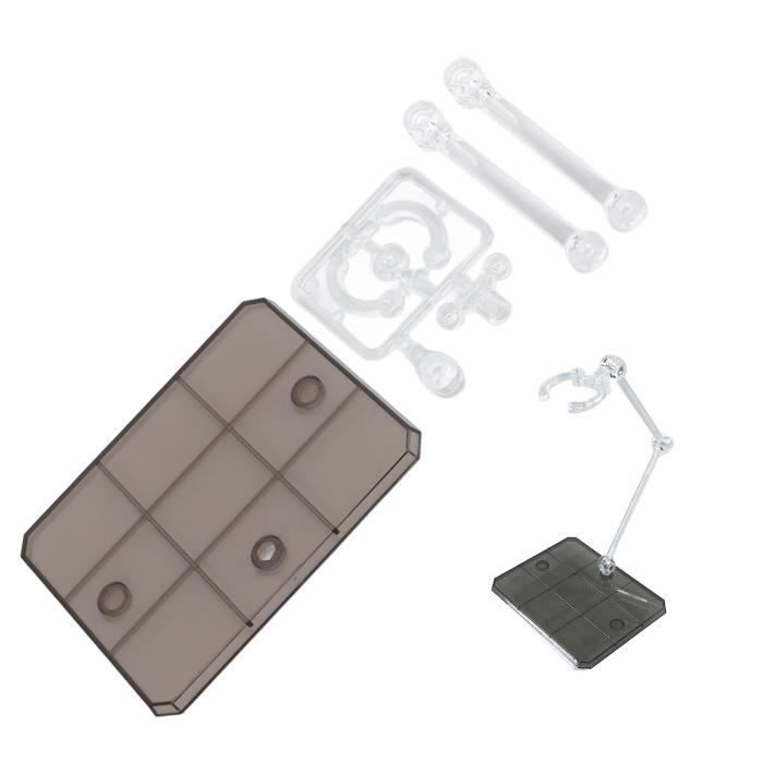 FINGERINSPIRE 6 Supports Pour Figurines D'Action - Base Ronde Noire 5cm, Hauteur 17cm, Sans Griffes