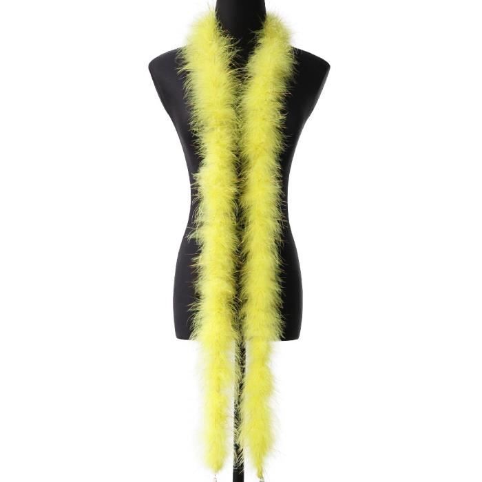 Boa simple en plumes 2 mètres noir - Tissus Lionel