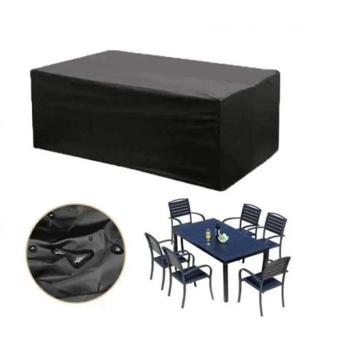 Housse de protection pour meubles de jardin 170*94*70 cm pour tables de jardin carrée