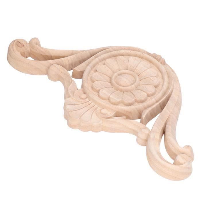 2 PièCes Figurines en Bois Onlay Applique en Bois DéCalque en Bois