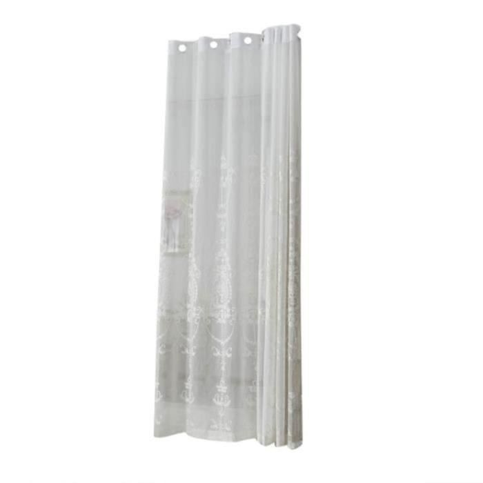 Rideau Black-Out Brodé Luxe Double Couche - Sur Mesure - Multicolore - Salle à Manger