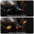 2 pièces Universel Moto Clignotant LED Rétro Transformant Signal Lumineux Flèche 12 V Transformant Le Voyant Universel-1