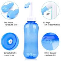 Bouteille De Rinçage Nasal 500ml Avec 2 Buses (3 Trous Pour Enfants, 1 Trou Pour Adultes) - Confortable, Angle 60°, Sans Sel Inclus - 7