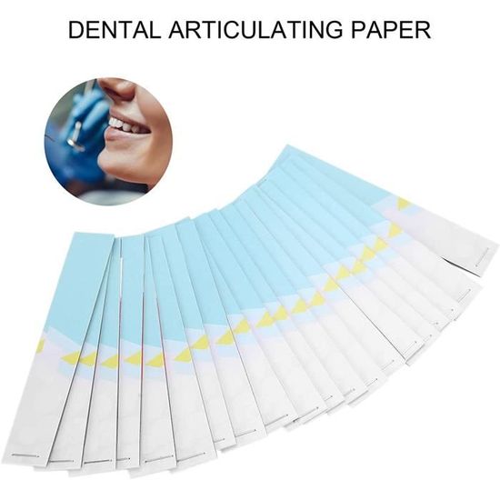 Fdit bandes de papier à articuler Morsure dentaire bandes de papier  articulées dentaires soins des dents dentaires accessoire de - Cdiscount  Santé - Mieux vivre