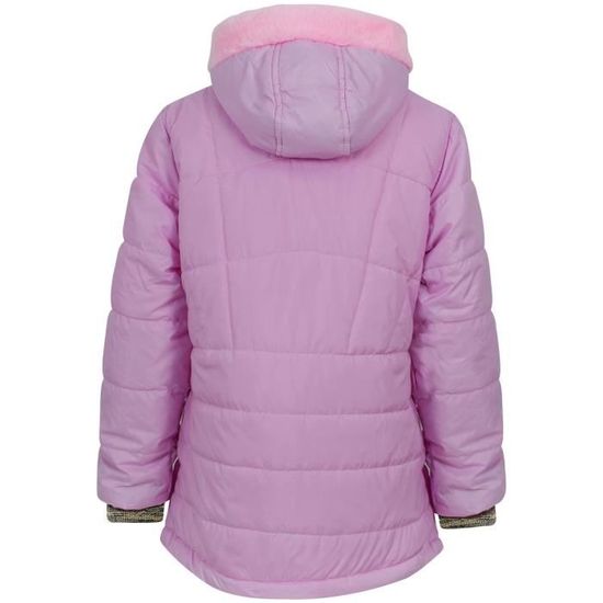 Veste Hiver Fille En Coton Doudoune Enfant Manteau Zippé à