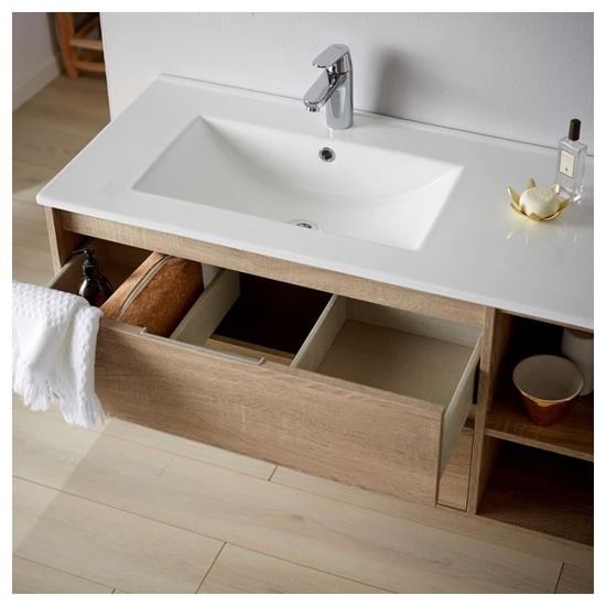 Ensemble Meuble De Salle De Bain Venus 120 Plan Ceramique