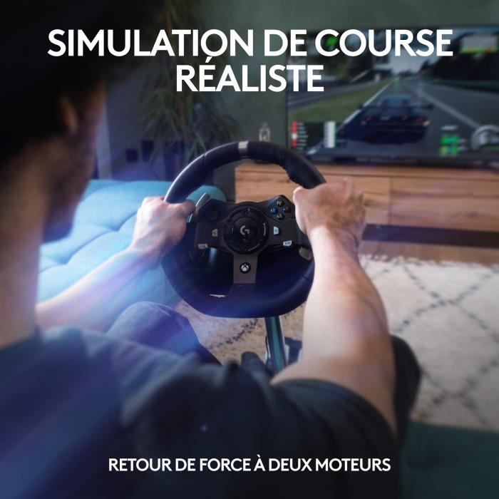 LOGITECH Volant de course G920 Driving Force Xbox SERIES X Xbox One et  PC Cdiscount Informatique