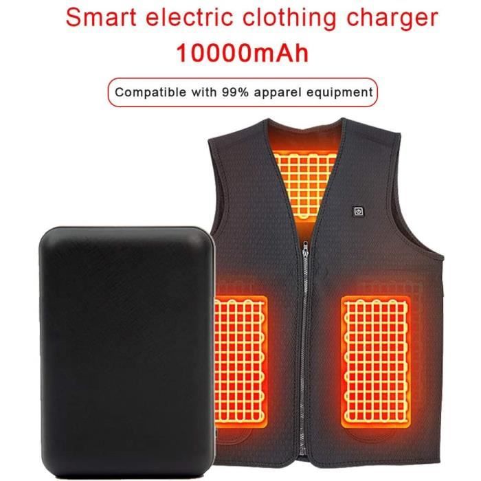 Gilet Chauffant Mobile Energie, Batterie-powerbank 5V 2.1A 10000mAh pour  Vestes chauffantes, Sweats à Capuche Chauffants et Gi[729] - Cdiscount  Téléphonie