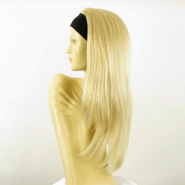 Perruque Synthétique Mi-longue FANIE - Blond Doré Méché Très Clair - Neuf Avec étiquettes