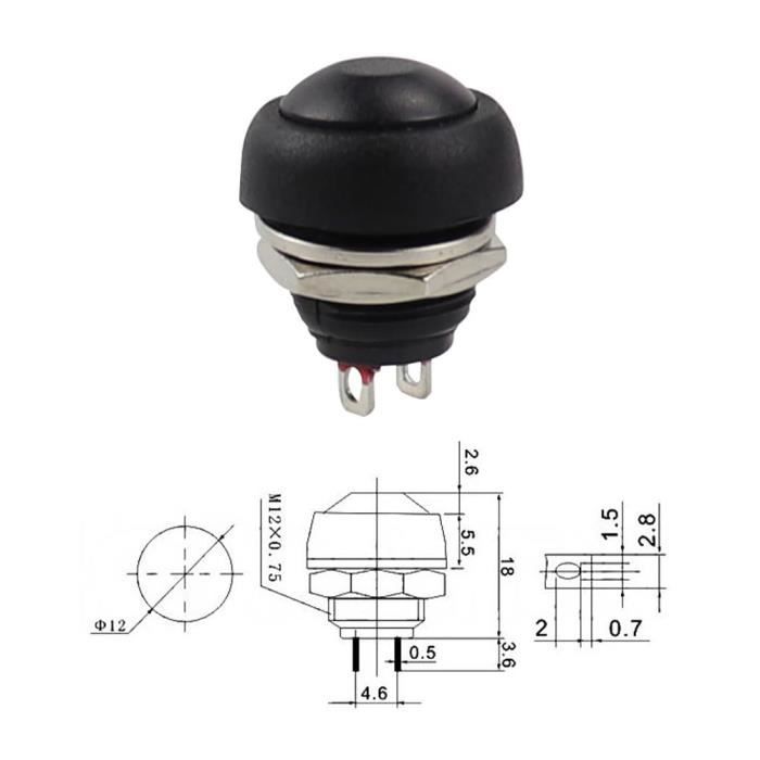 Interrupteur À Bouton - Poussoir Etanche,Mini Interrupteur À Bouton ...