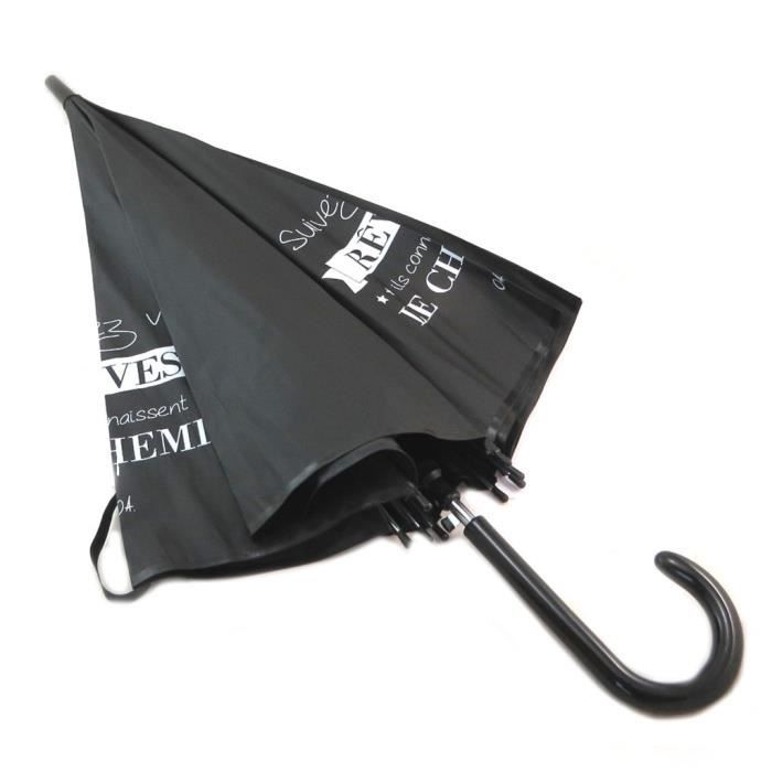 Parapluie canne avec motif émoticône - Happy Rain - GEM