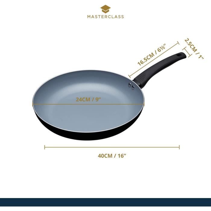 Moule à Gâteau Ronde à Fond Amovible MasterClass 23cm - Antiadhésif Quantum II - Acier Carbone - Garantie 20 Ans
