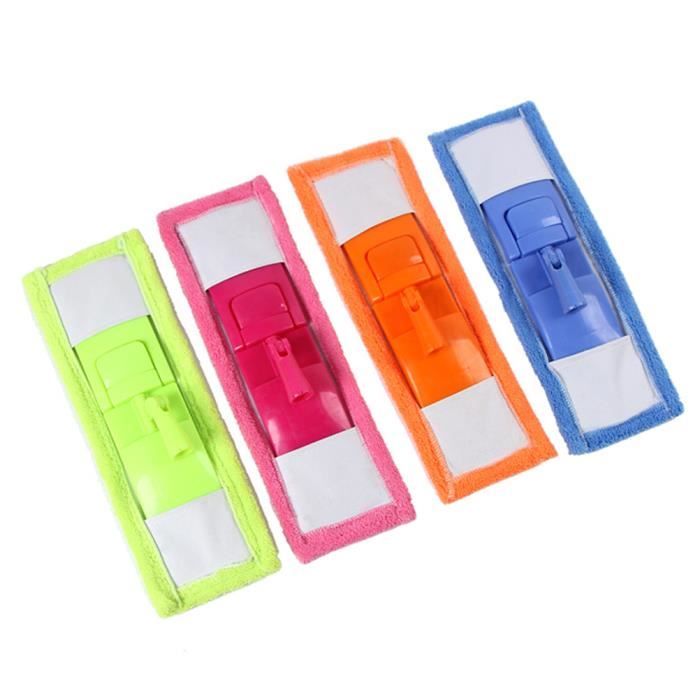10 Housses Microfibre Pour Balai Serpillère - 32x12cm Velcro - Lavable Machine - Nettoyage Sols Carrelage Parquet