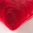 Housse de coussin a poils doux 40 x 40 cm Caresses rouge-2