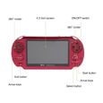 Console de jeu portable - PSP - Écran 4.3' - Rouge - Caméra 16MP - 300 jeux intégrés-2