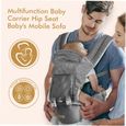 Portebébé multifonction 6  1 siège de hanche moys de transport pour bébé de 3 à 36 mois taille réglable pour randonnée Shopping-2